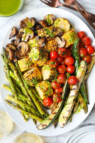 Grilled Veggies / Spinach