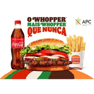 Menu Whopper® sem glúten