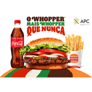 Menu Whopper® sem glúten