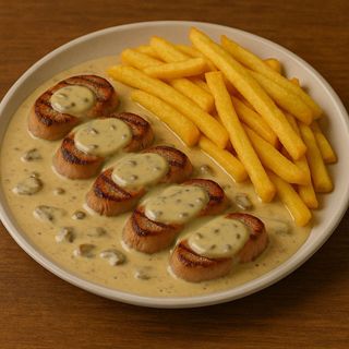 Solomillo De Cerdo A La Crema De Champiñones