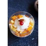 Fruit Salad with A Scoop of Ice Cream