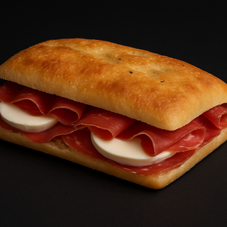 Menù focaccia Crudo San Daniele 