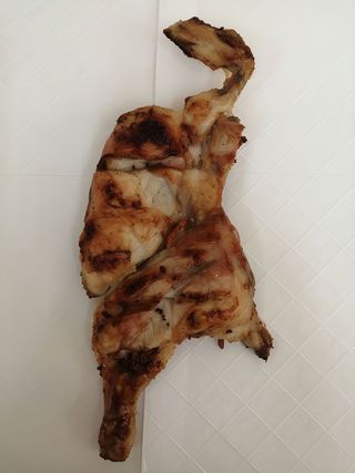 Meio franguinho de churrasco