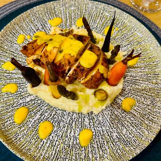 Pui cu legume si sos exotic