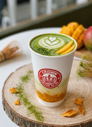 Mango Matcha Latte 12 OZ