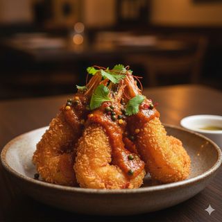 Gamberi in tempura indiana 4 pezzi