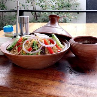 Sharing pilau (goats meat) - serves 2