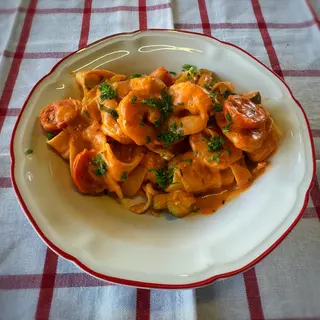 Tagliatelle Gamberi e Zuchini