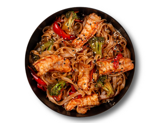 Локшина з креветками