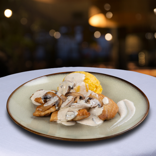 Pui cu smantana si ciuperci 500g