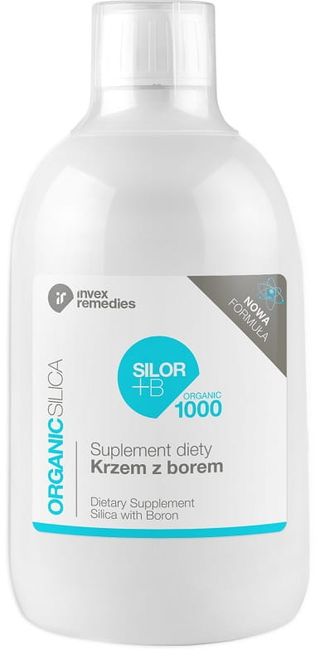 Krzem z borem Silica with Boron Silor+B organic 1000 500ml Invex Remedies