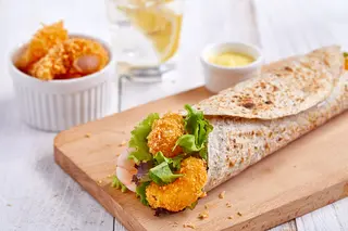 Shrimps wrap