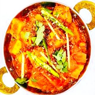 Paneer Jhalfrezi com Arroz