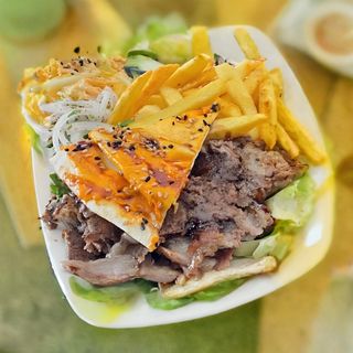 طبق شاورما اللحم