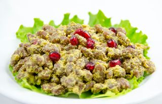 წითელი ლობიო ნიგვზით