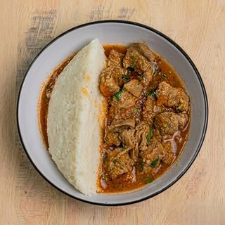 Local Stew With Ugali Or Chapati