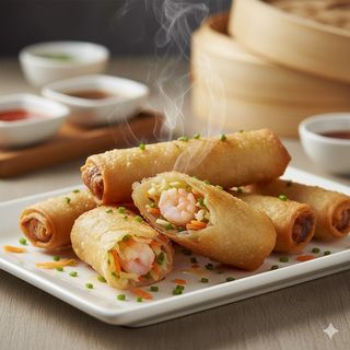 Involtini di gamberi