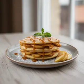 Clatite cu mere caramelizate