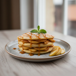 Clatite cu mere caramelizate