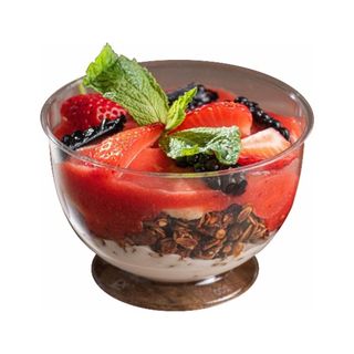 Творожный завтрак с клубникой