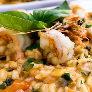 Risotto alla crema di scampi