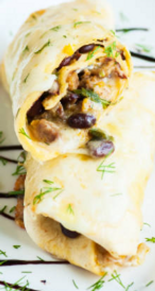 Crepes petto di pollo, mozzarella, funghi