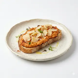 Tostada Con Hummus E Idiazabal
