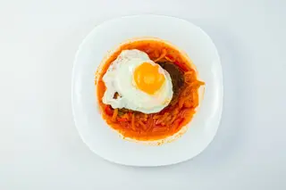 Бифштекс с яйцом (150 гр.)