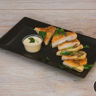 Indian Paratha with homemade sauce