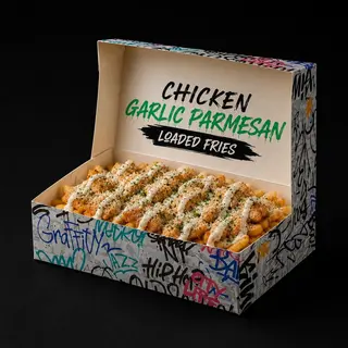 Chiken garlic parmesan Loaded Fries                                                                                                      