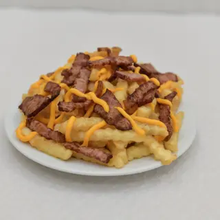 1/2 Batata com cheddar e bacon
