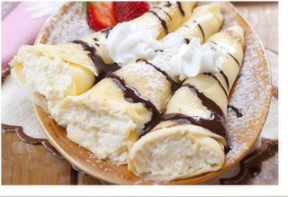 Crepe al cioccolato bianco