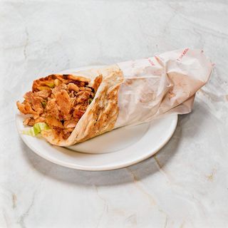 Friend kebab tortilla