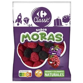 Moras de Goma Sabor A Moras Carrefour sin Gluten 200 Gr.