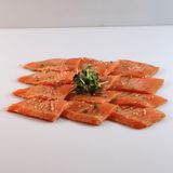 Carpaccio flambe di Salmone