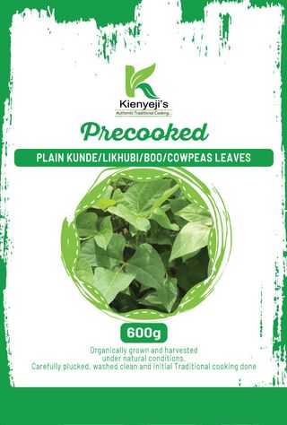 Plain Kunde/Likhubi/Boo/Cowpeas Leaves 1Kg 