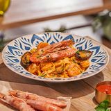 FETTUCCINE FRUTTI DI MARE E GAMBERI