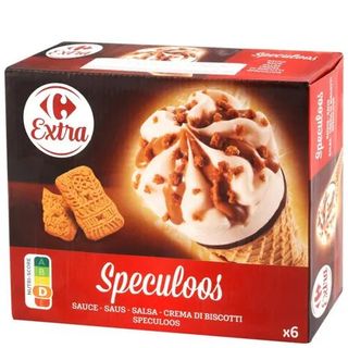 Helado Cono Speculoos Carrefour Pack 6 Uds.x 432 Gr