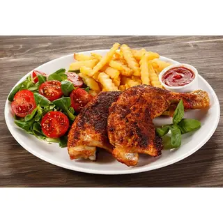 Sizzling Chicken served with Fries