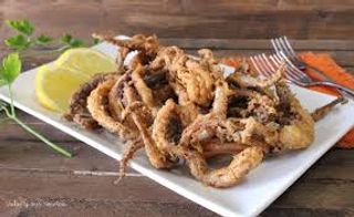 Calamares Con Rejos y salsa teriyaki