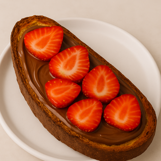 Tostada Con Nutella Y Fresas