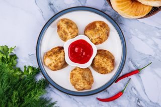 Манты жареные