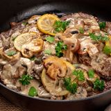 Телешко с пресни гъби (500г)