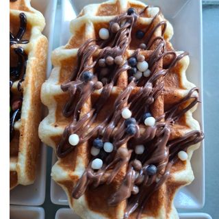Gaufre Nutella Avec Bonbons