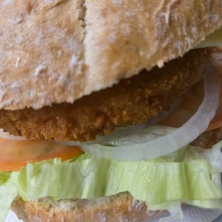 Hamburguesa de pollo completa