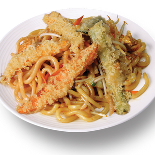 Fried Udon Gamberoni Crispy