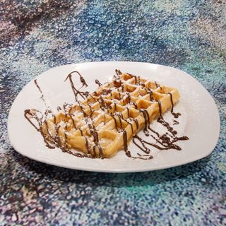 Gofre Sirope Y Azúcar Glass