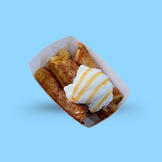 Cinnabun Crumble topped Ice Cream