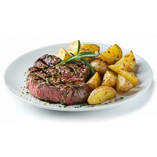 Entraña De Vaca Con Patatas