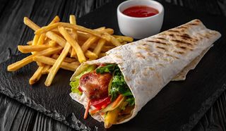 Piadina con pollo menù